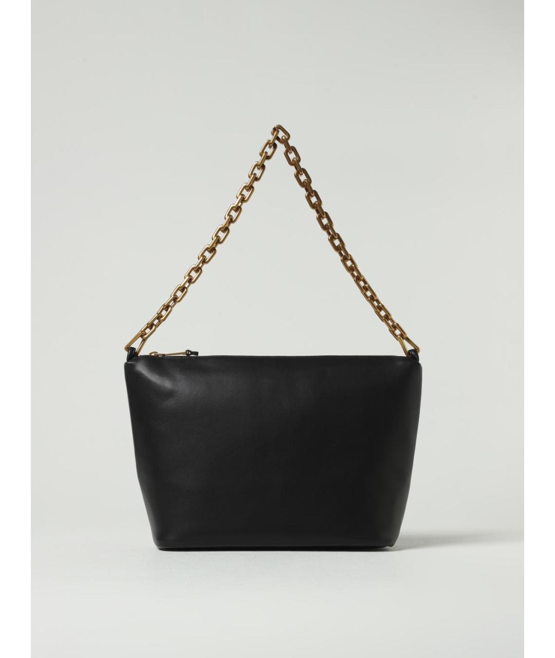 EMPORIO ARMANI Черная кожаная сумка через плечо, фото 4