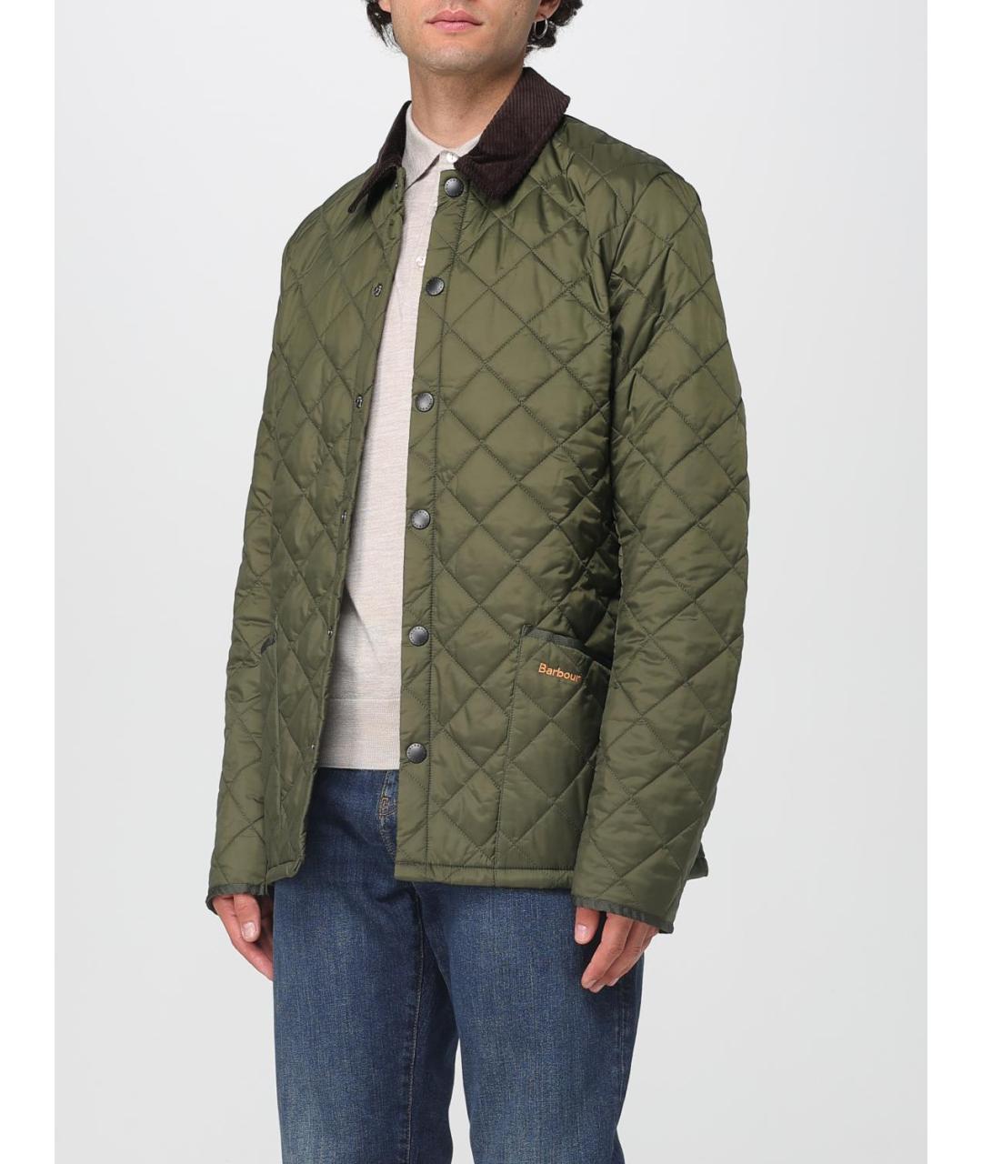 BARBOUR Хаки полиамидовая куртка, фото 3