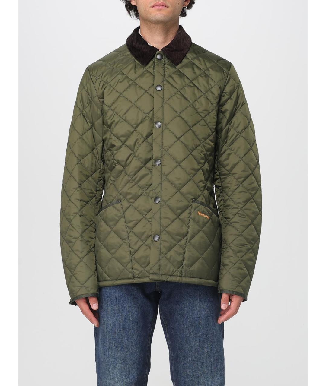BARBOUR Хаки полиамидовая куртка, фото 5