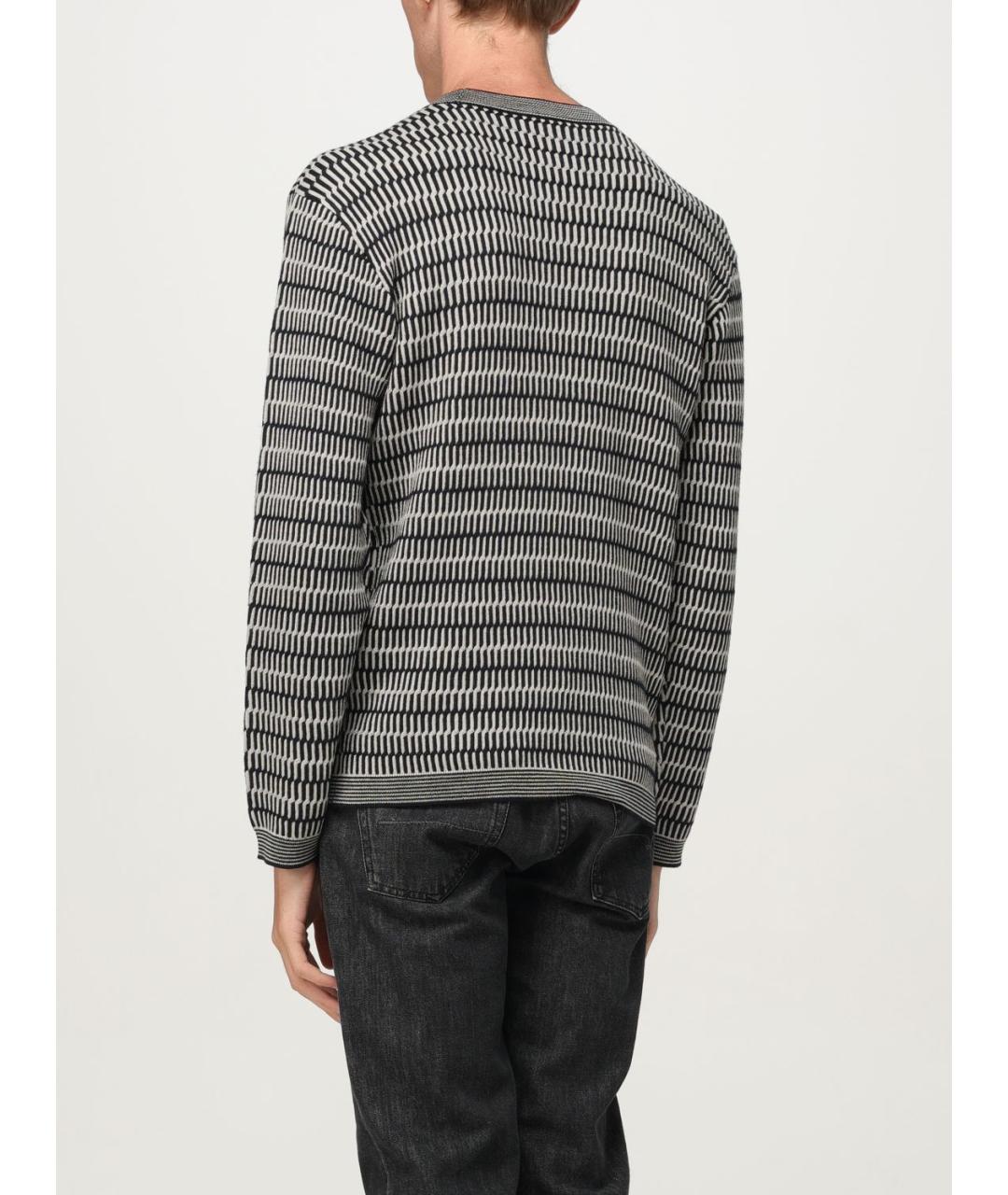 EMPORIO ARMANI Серый шерстяной джемпер / свитер, фото 2