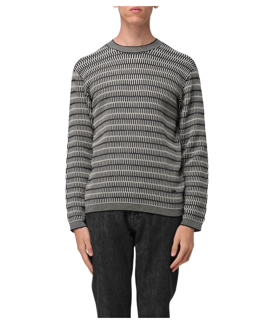 EMPORIO ARMANI Серый шерстяной джемпер / свитер, фото 1