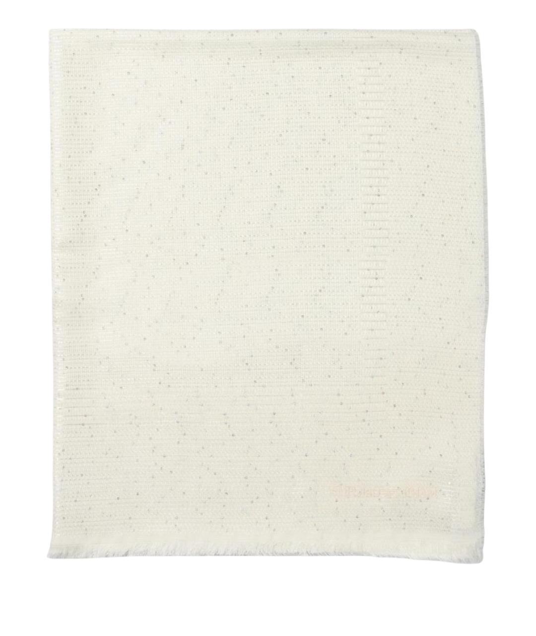 EMPORIO ARMANI Бежевый шерстяной шарф, фото 1