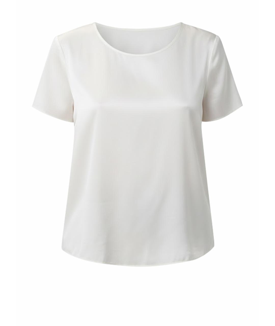 EMPORIO ARMANI Белая шелковая футболка, фото 1