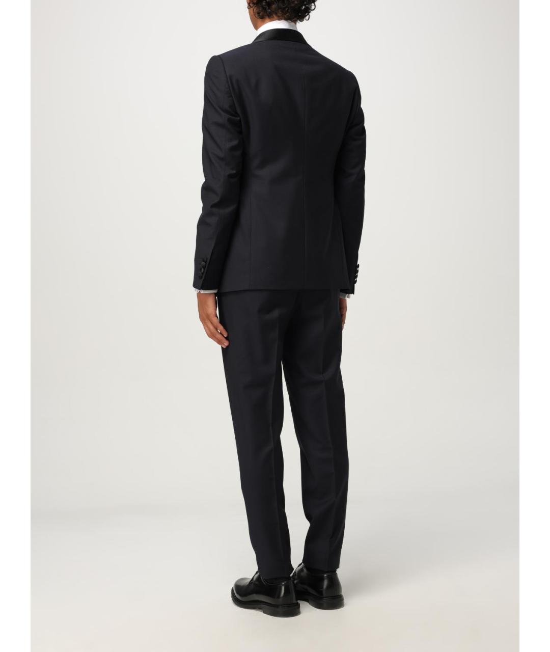 EMPORIO ARMANI Темно-синий вечерний костюм, фото 3