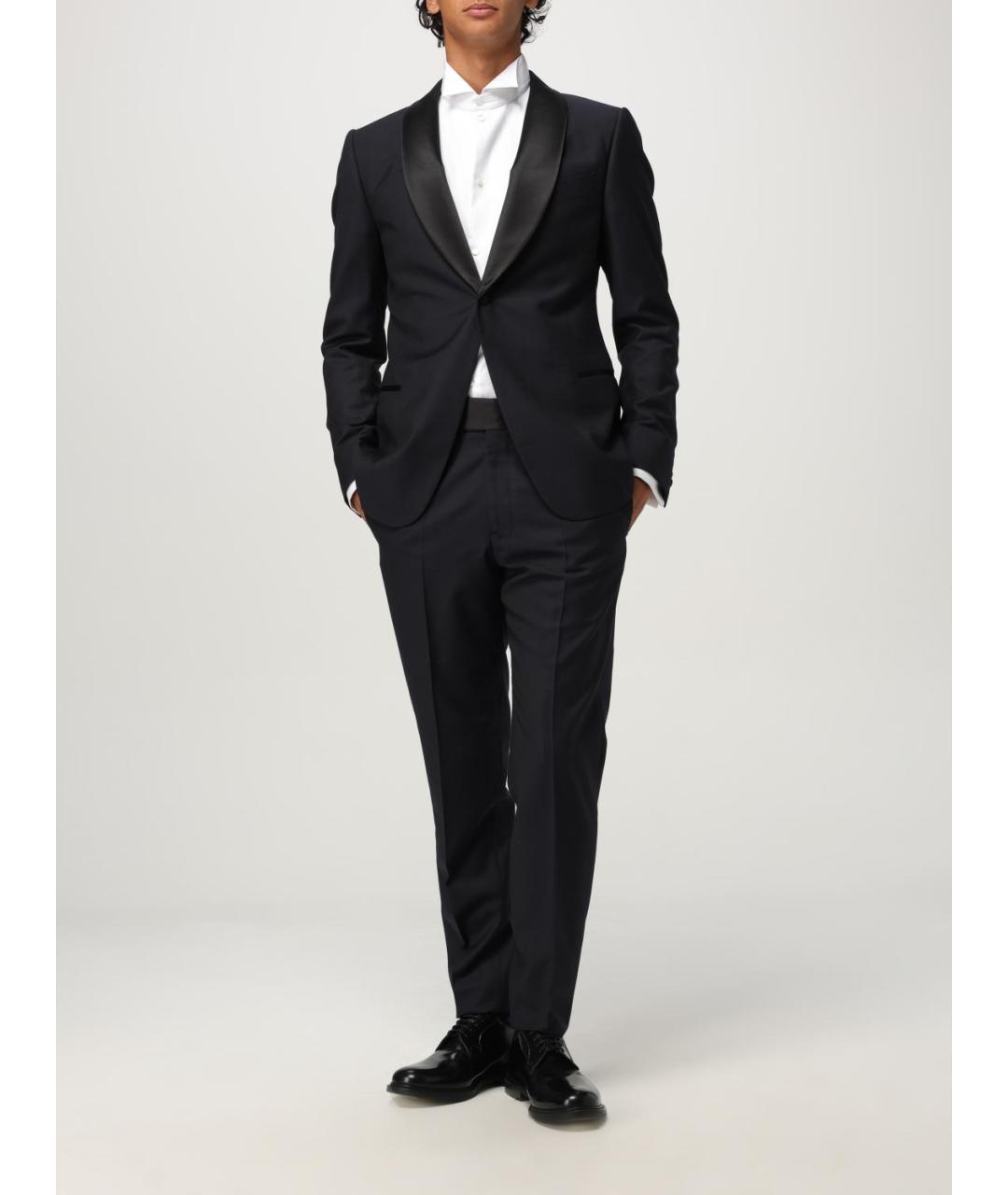 EMPORIO ARMANI Темно-синий вечерний костюм, фото 2