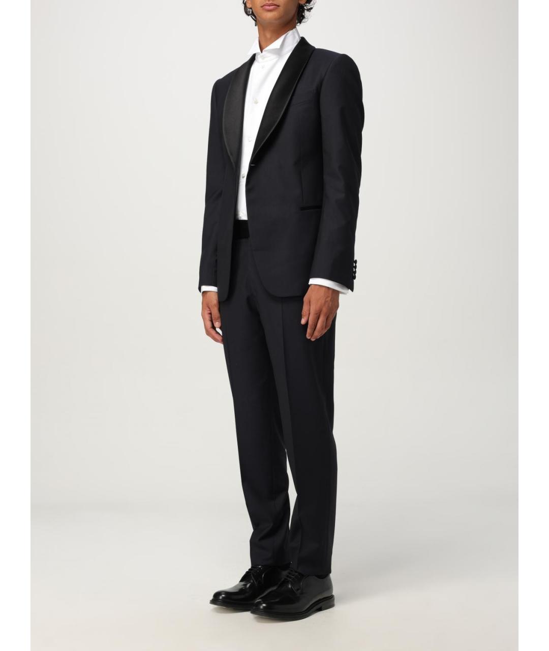 EMPORIO ARMANI Темно-синий вечерний костюм, фото 4