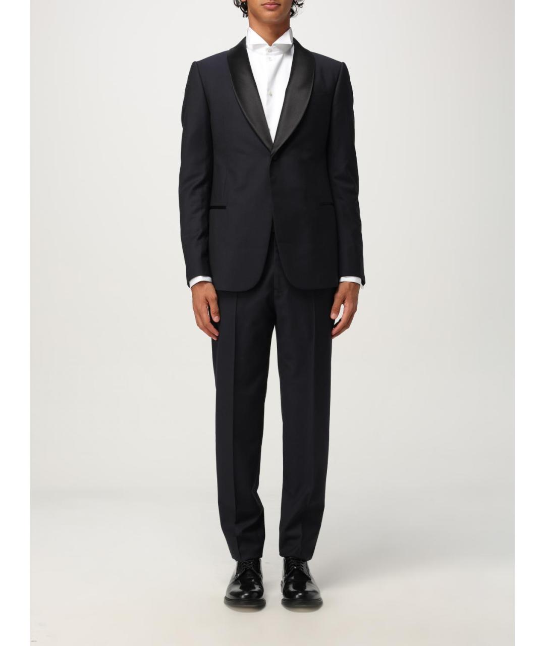 EMPORIO ARMANI Темно-синий вечерний костюм, фото 7