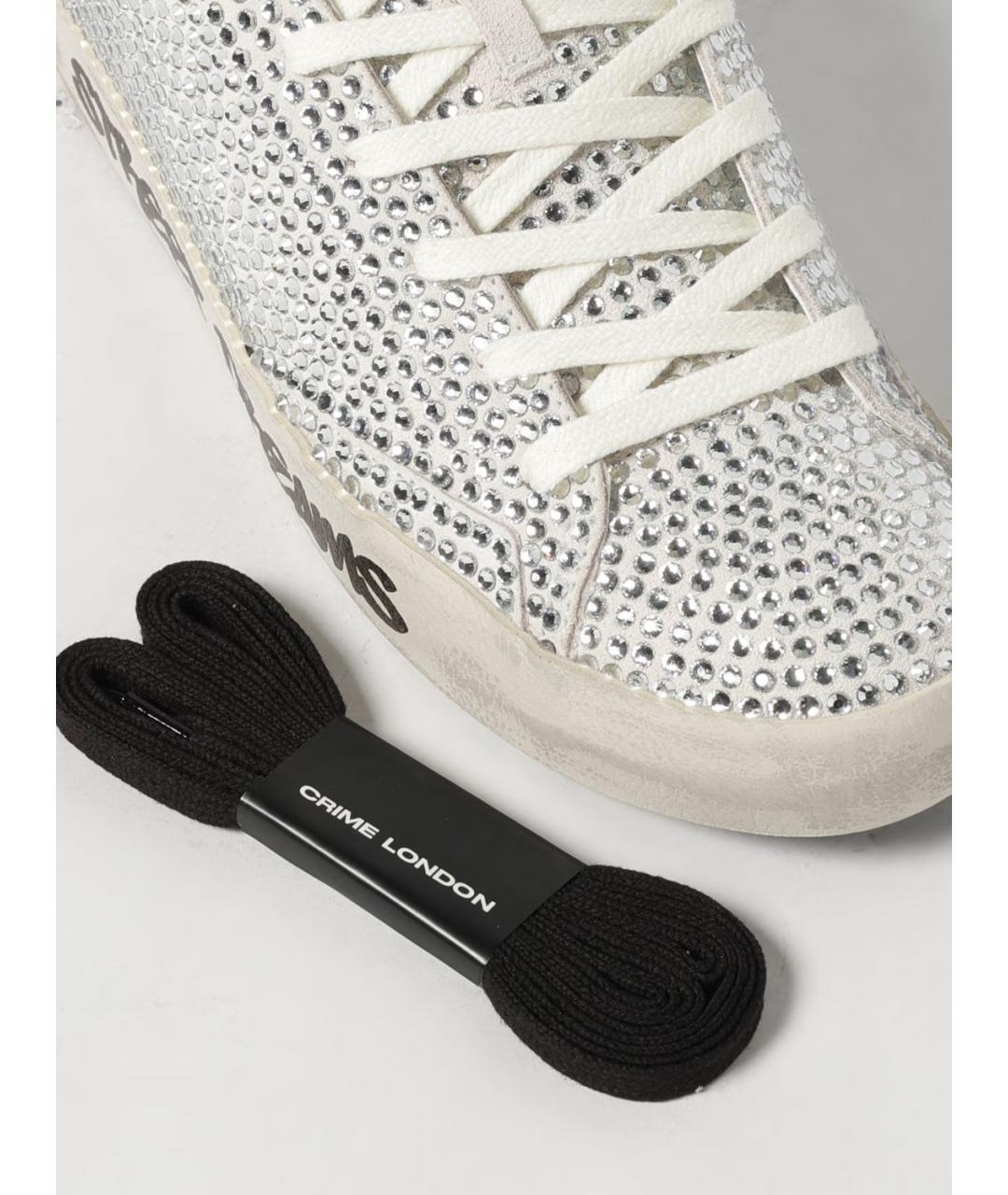 CRIME LONDON Белые кожаные кеды, фото 4