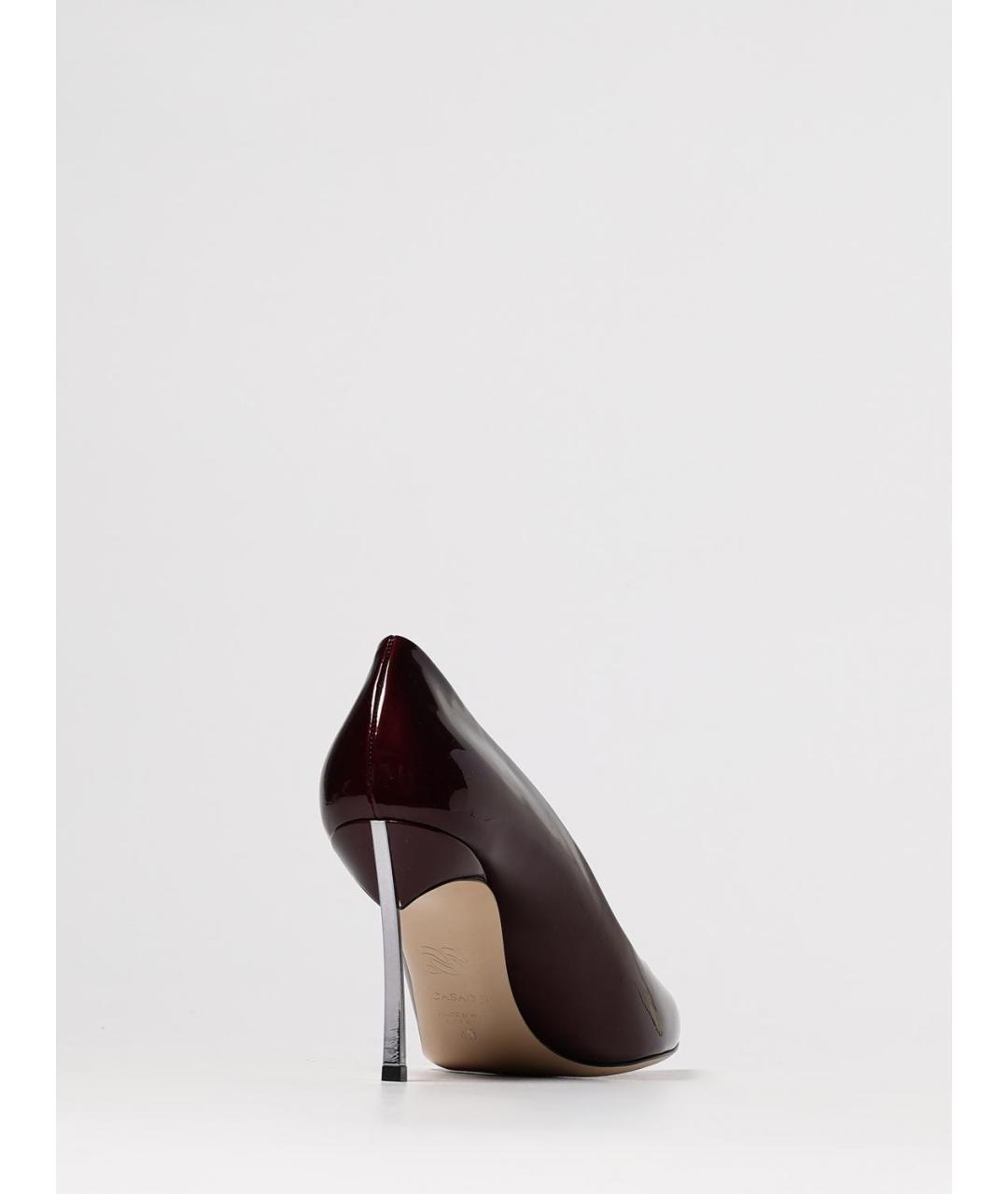 CASADEI Бордовые туфли из лакированной кожи, фото 3