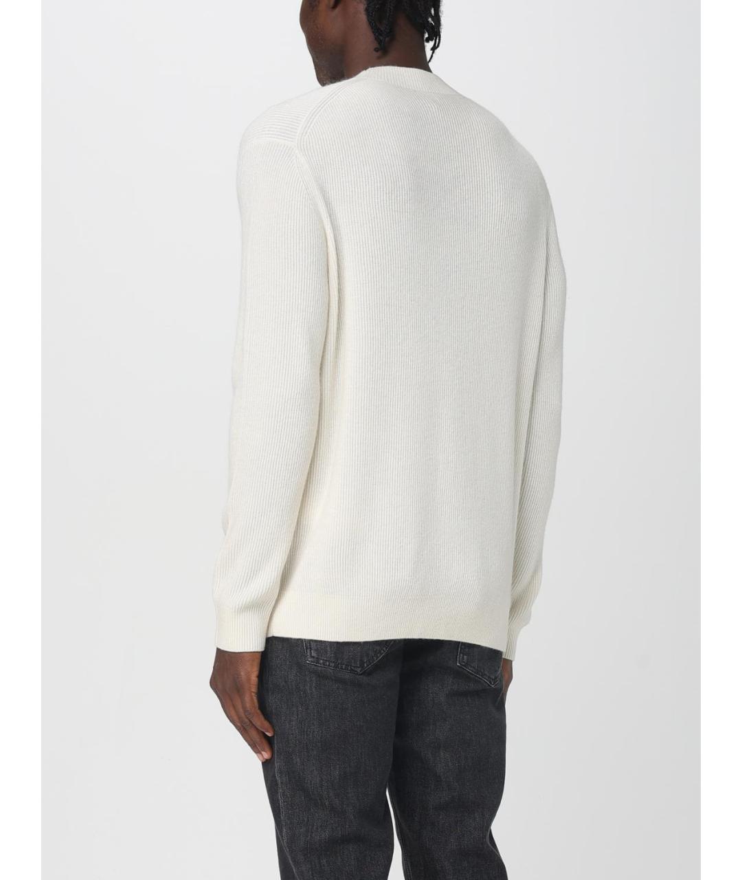 EMPORIO ARMANI Белый шерстяной джемпер / свитер, фото 2
