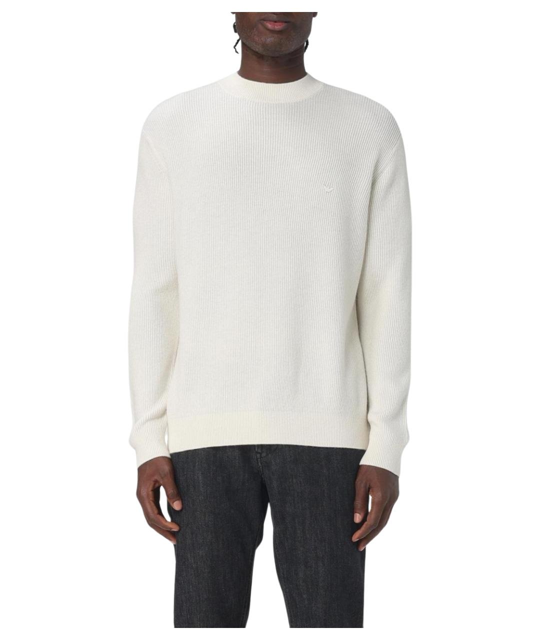 EMPORIO ARMANI Белый шерстяной джемпер / свитер, фото 1