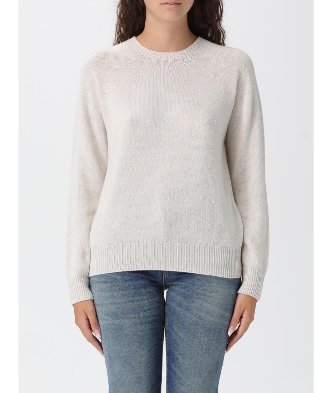 EMPORIO ARMANI Бежевый кашемировый джемпер / свитер, фото 4