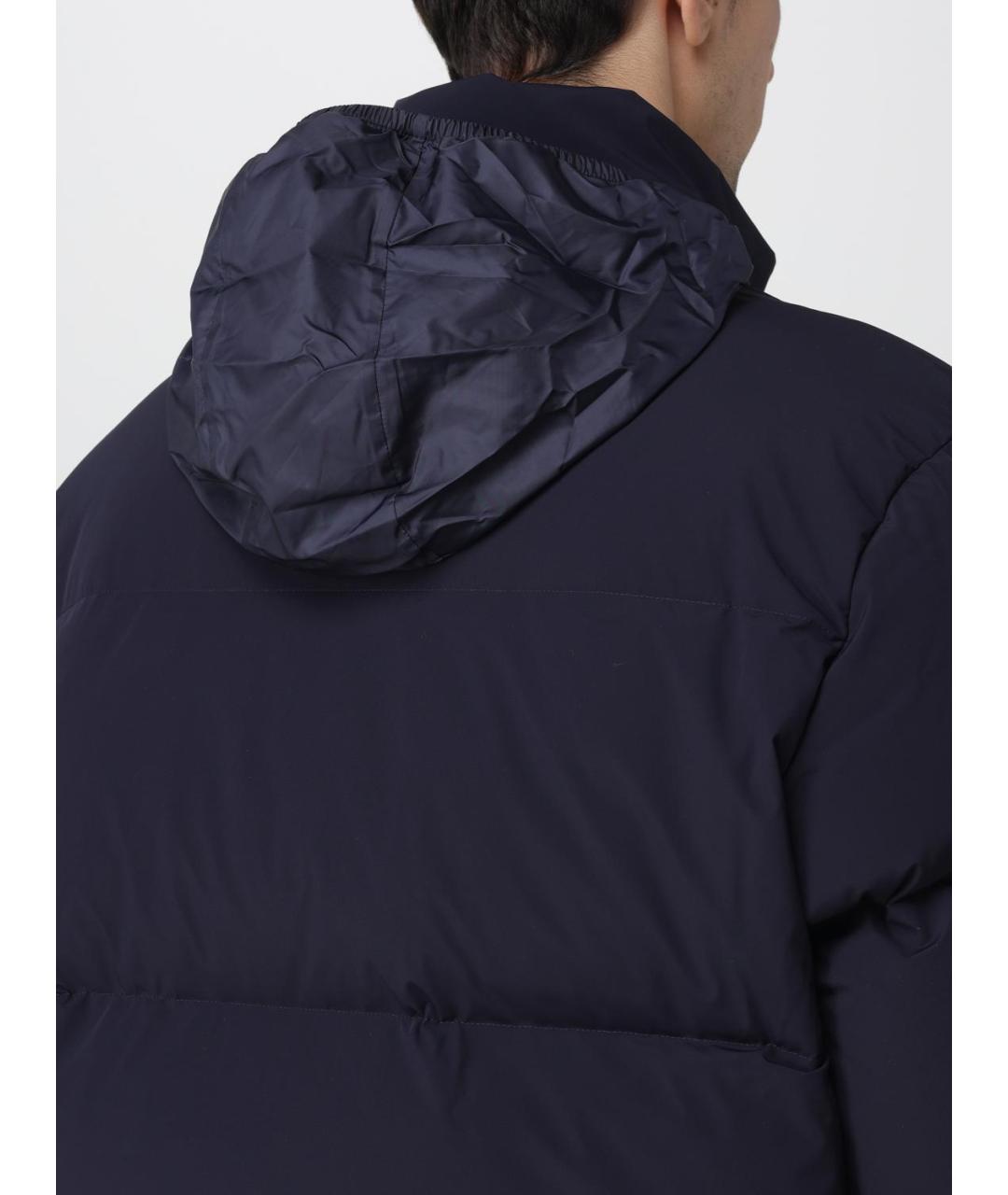 LACOSTE Синий полиамидовый пуховик, фото 4