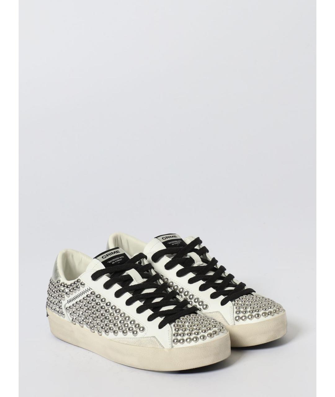 CRIME LONDON Белые кожаные кеды, фото 2