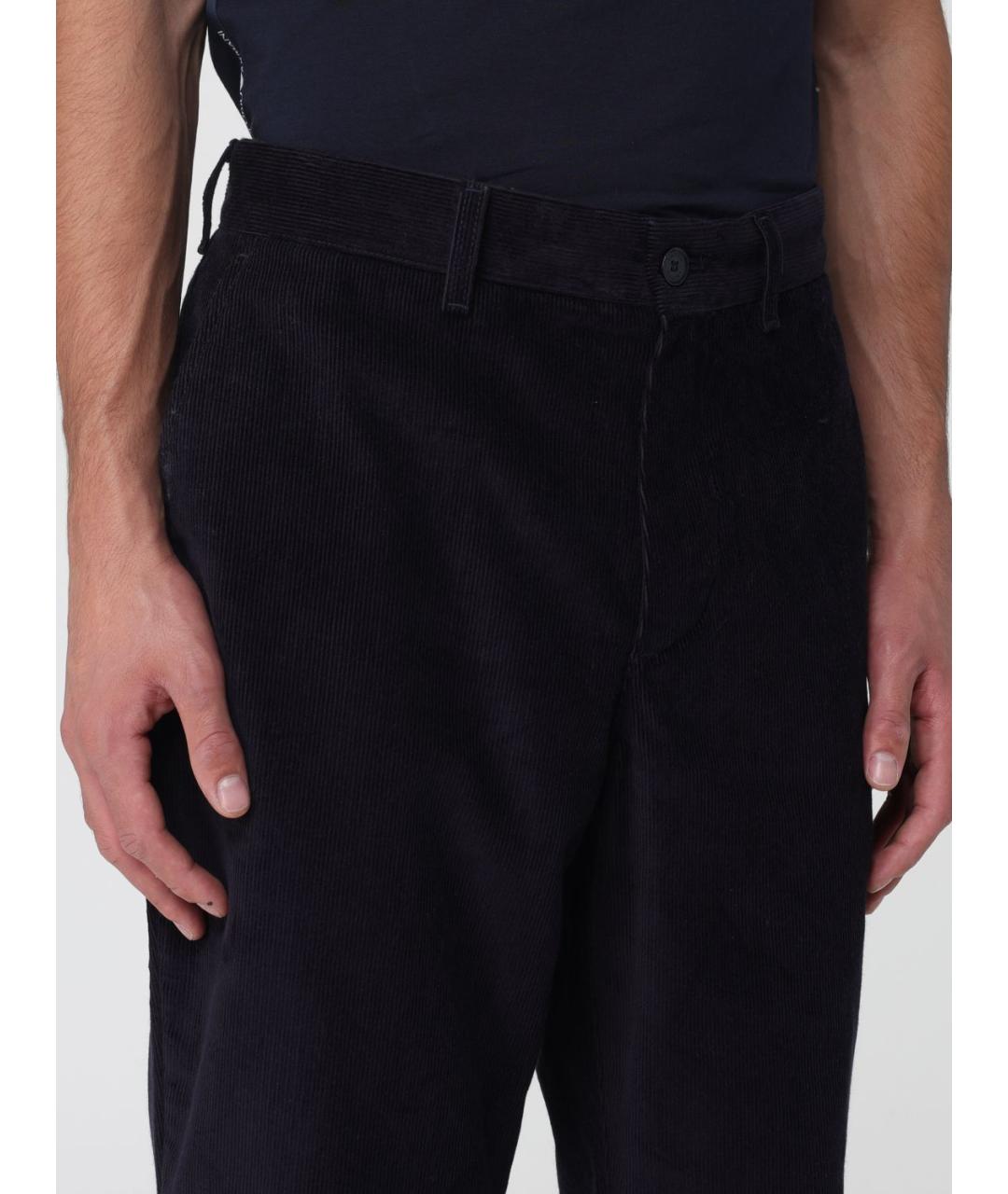 LACOSTE Темно-синие хлопковые повседневные брюки, фото 3