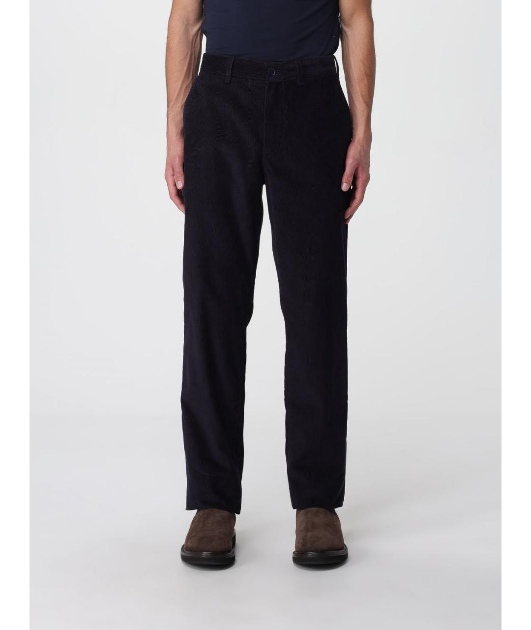 LACOSTE Темно-синие хлопковые повседневные брюки, фото 4