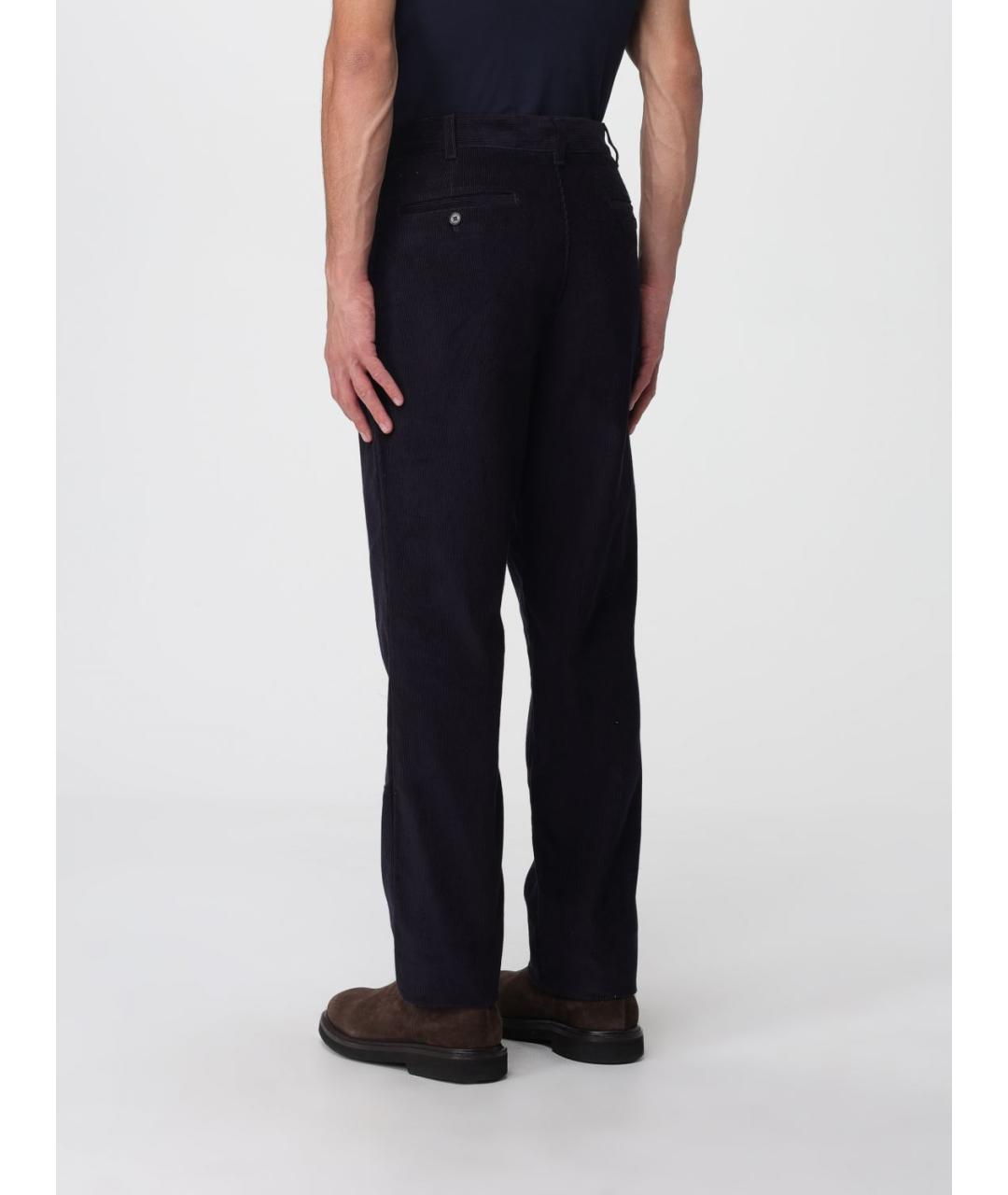 LACOSTE Темно-синие хлопковые повседневные брюки, фото 2