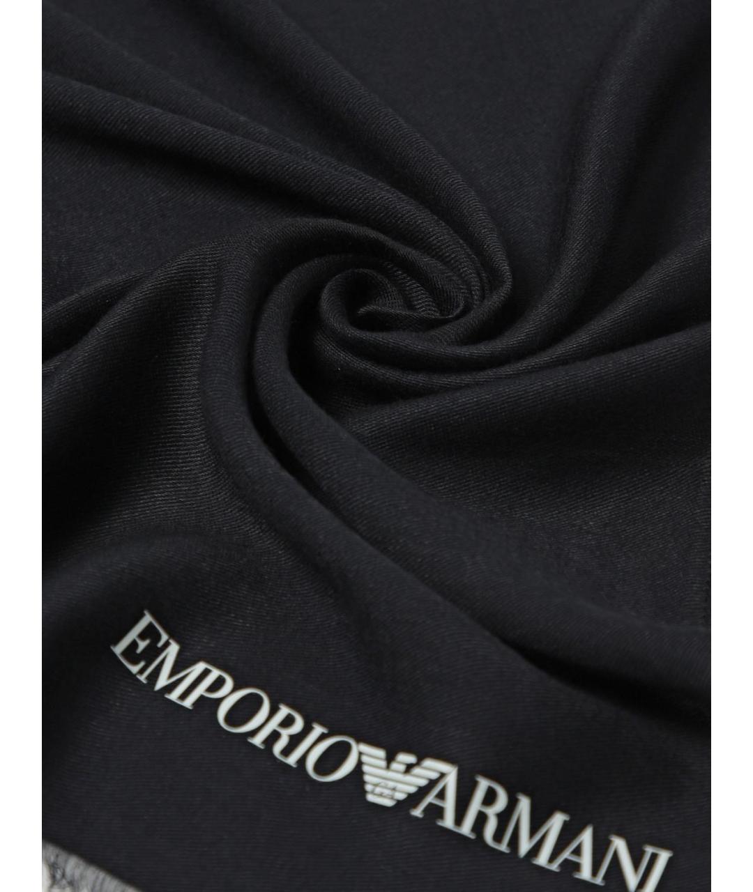 EMPORIO ARMANI Темно-синий шарф, фото 3