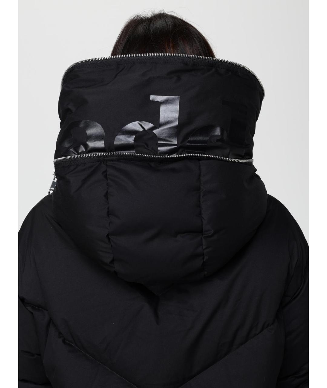 ADD Черный полиэстеровый пуховик, фото 5