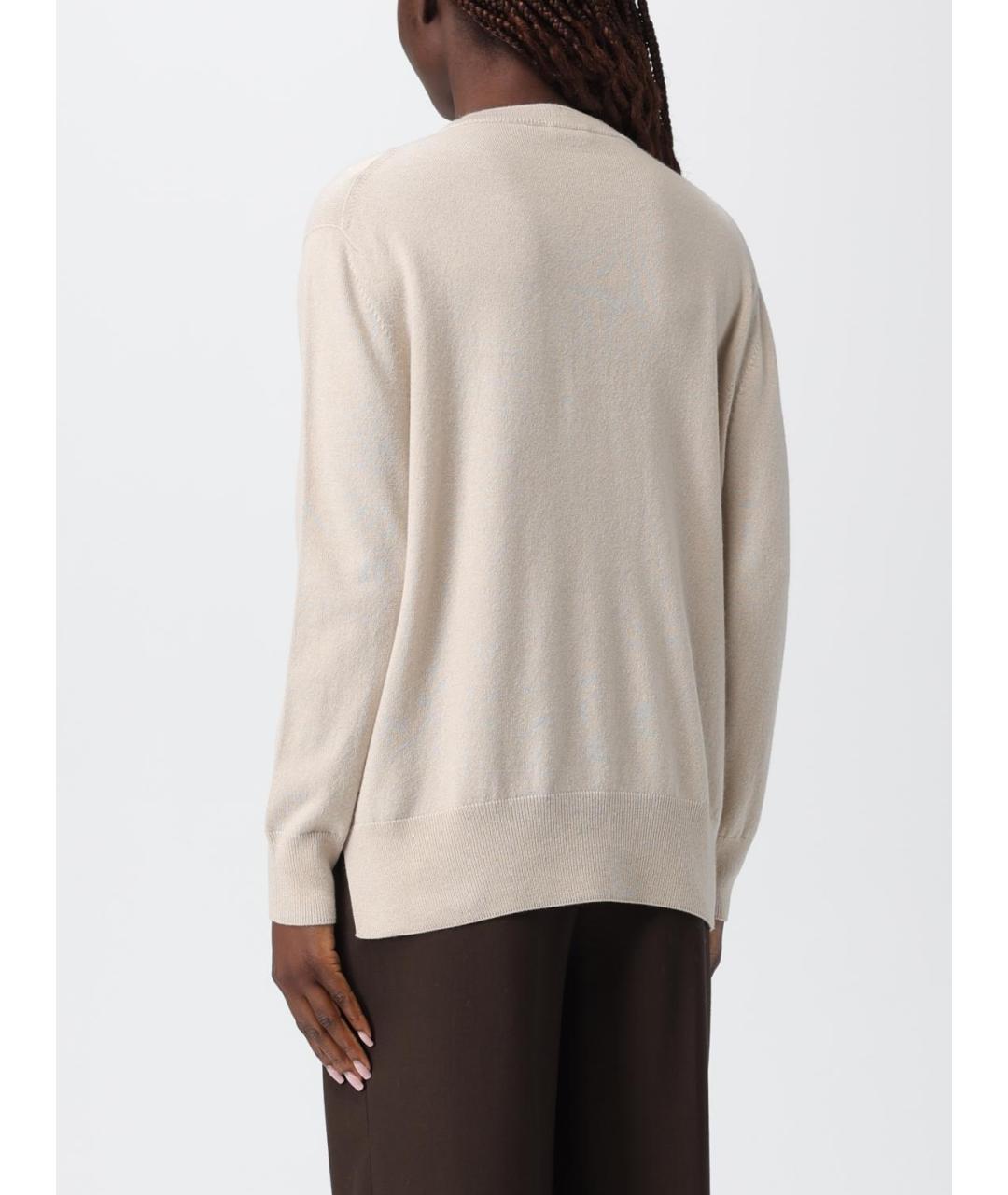 AGNONA Бежевый кашемировый джемпер / свитер, фото 2