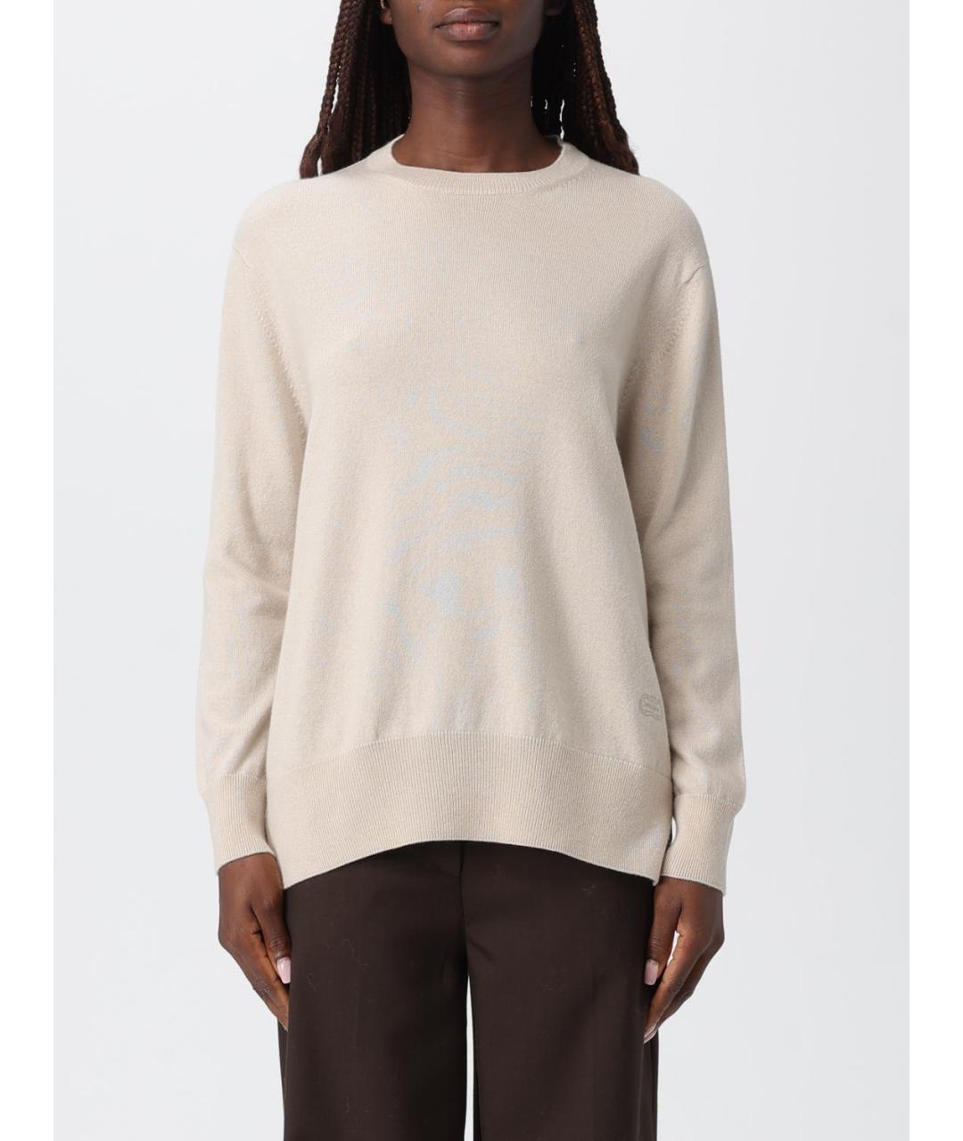 AGNONA Бежевый кашемировый джемпер / свитер, фото 4