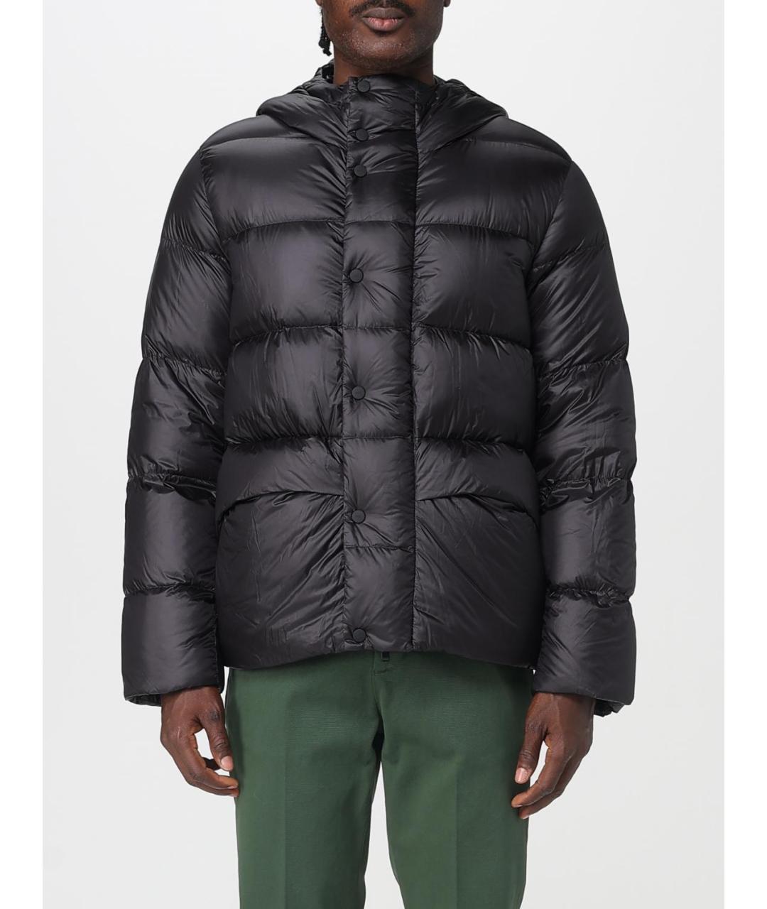 ADD Черный полиамидовый пуховик, фото 5