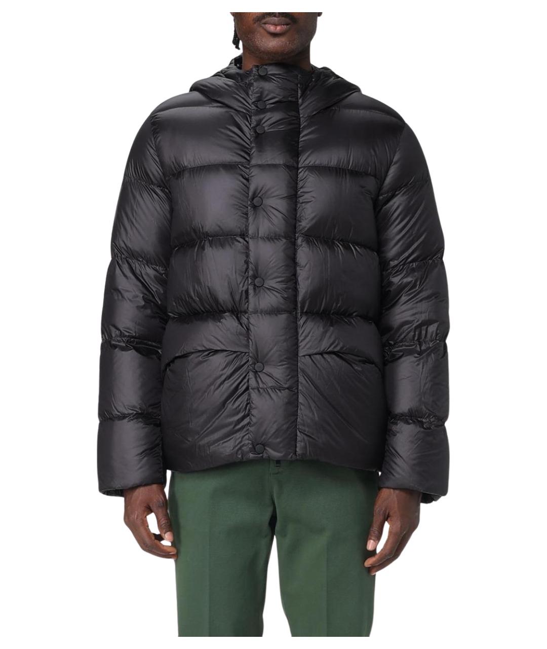 ADD Черный полиамидовый пуховик, фото 1
