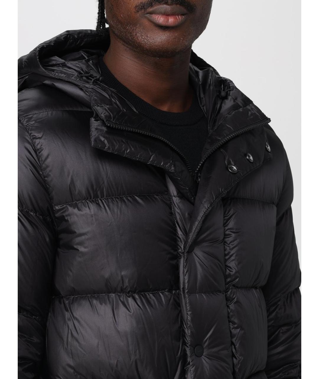 ADD Черный полиамидовый пуховик, фото 4