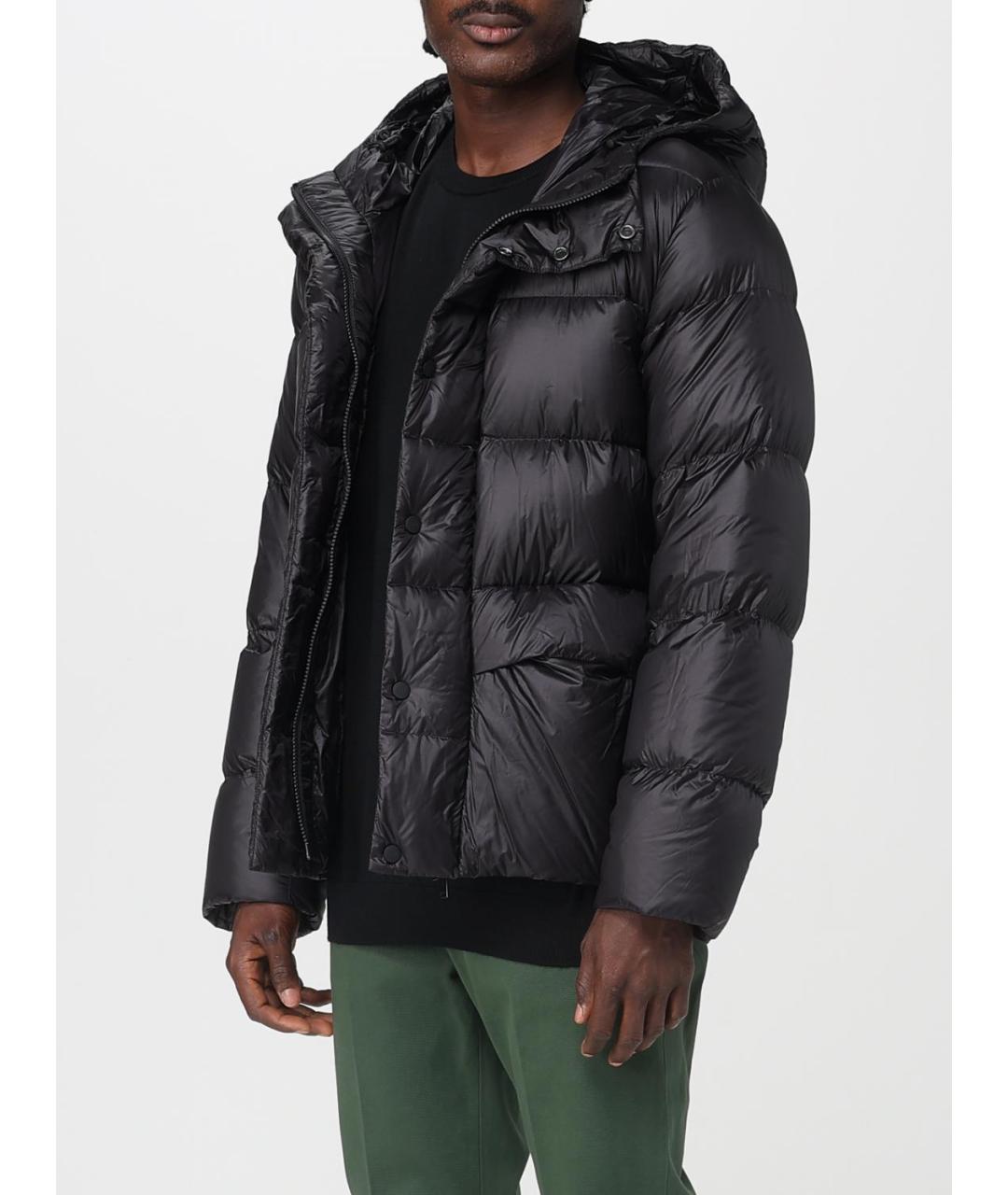 ADD Черный полиамидовый пуховик, фото 3