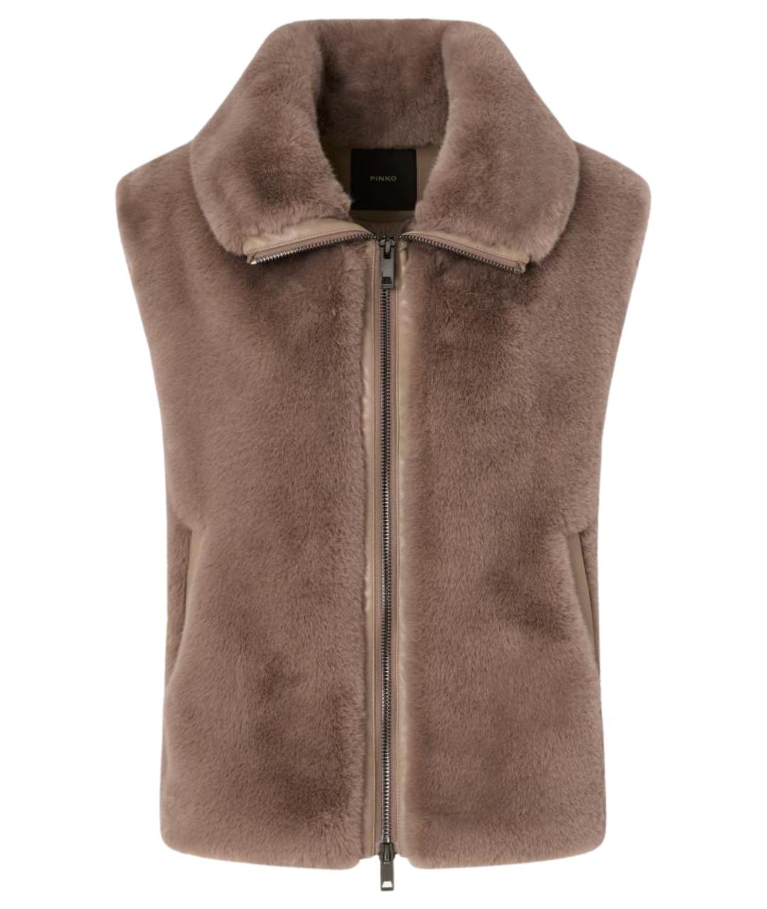 PINKO Бежевый полиэстеровый жилет, фото 1