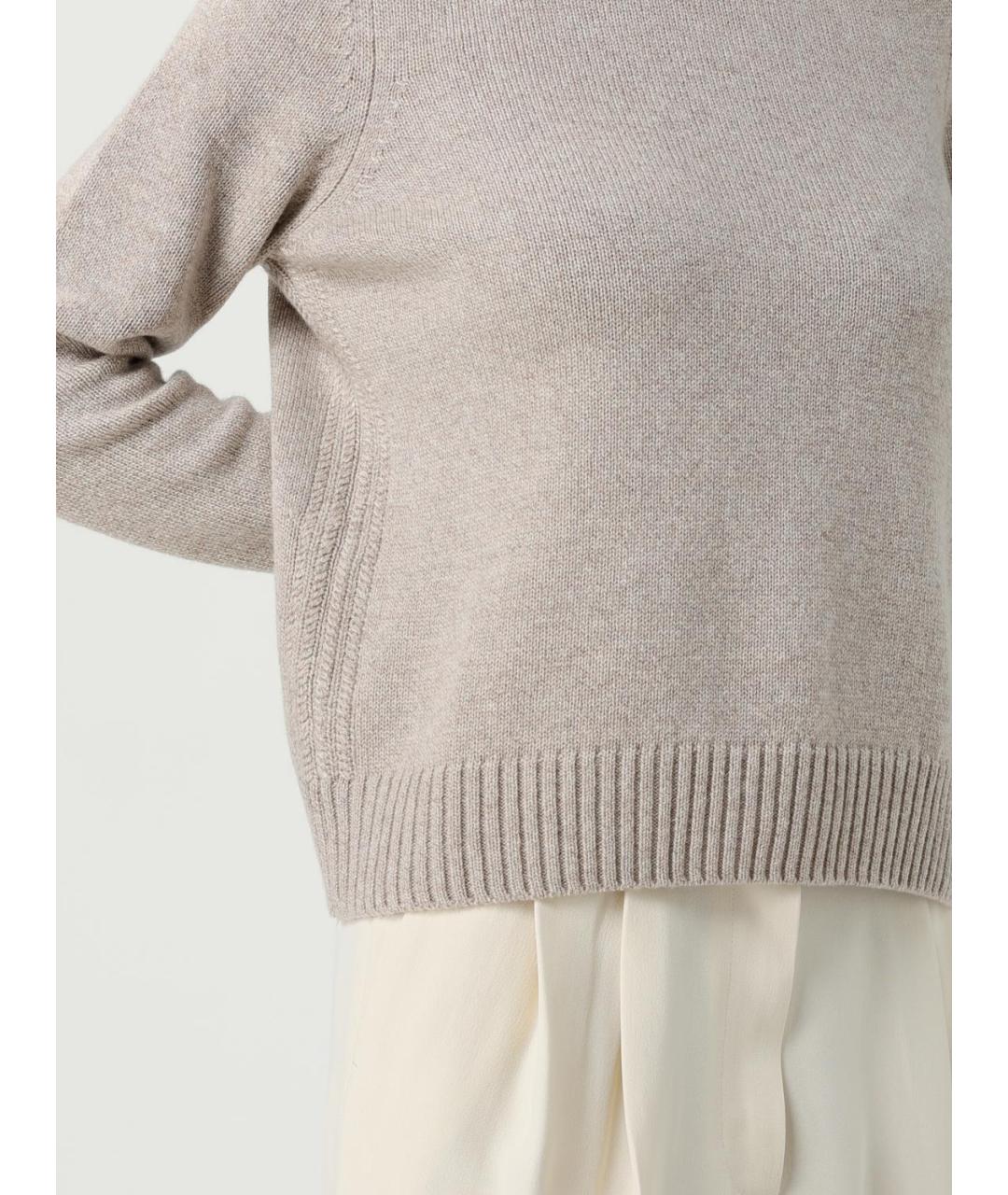 AGNONA Бежевый кашемировый джемпер / свитер, фото 4