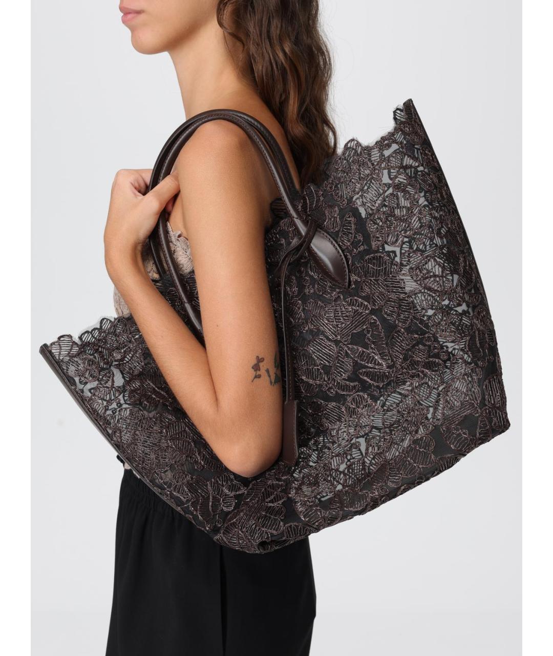 ERMANNO SCERVINO Коричневая сумка тоут, фото 2