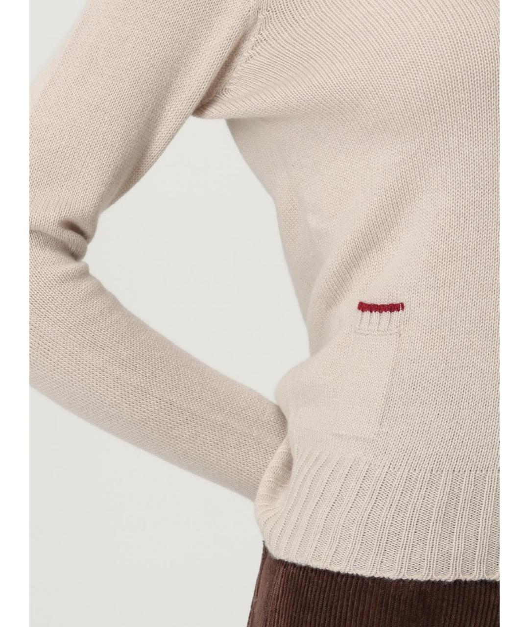 AGNONA Бежевый кашемировый джемпер / свитер, фото 4