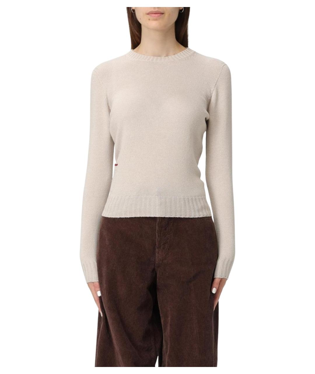 AGNONA Бежевый кашемировый джемпер / свитер, фото 1