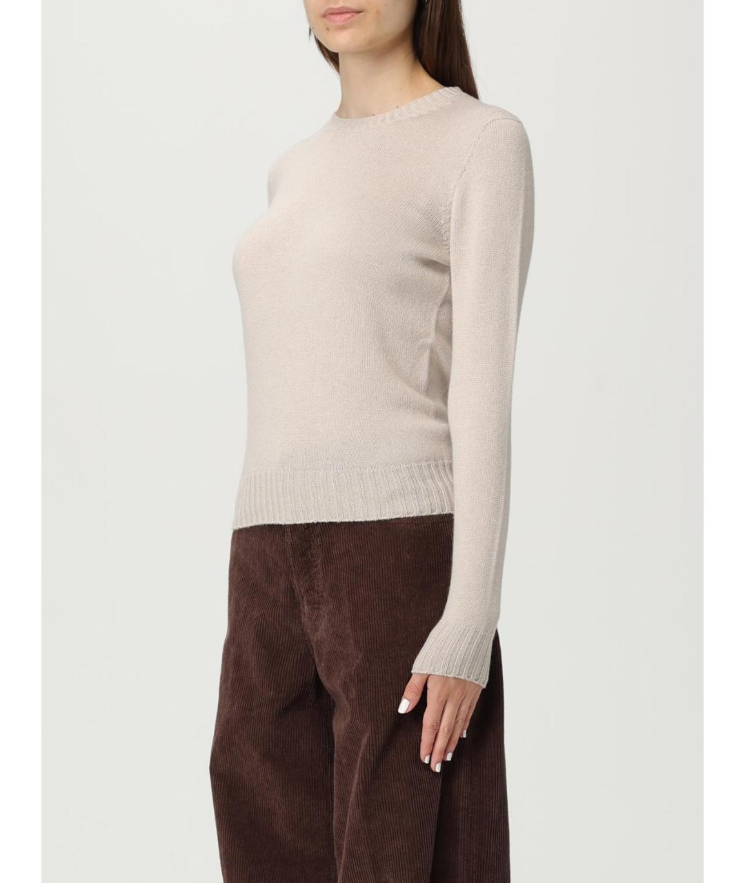 AGNONA Бежевый кашемировый джемпер / свитер, фото 3