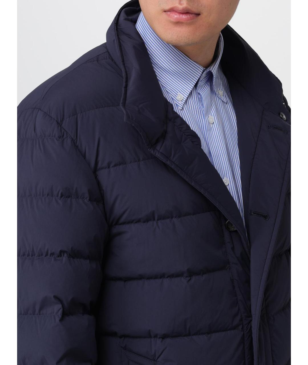 ADD Синий полиамидовый пуховик, фото 4