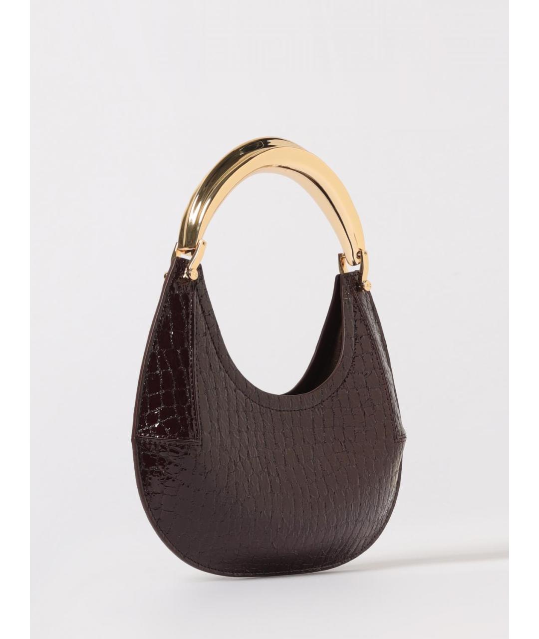 ELISABETTA FRANCHI Бордовая сумка с короткими ручками из искусственной кожи, фото 2