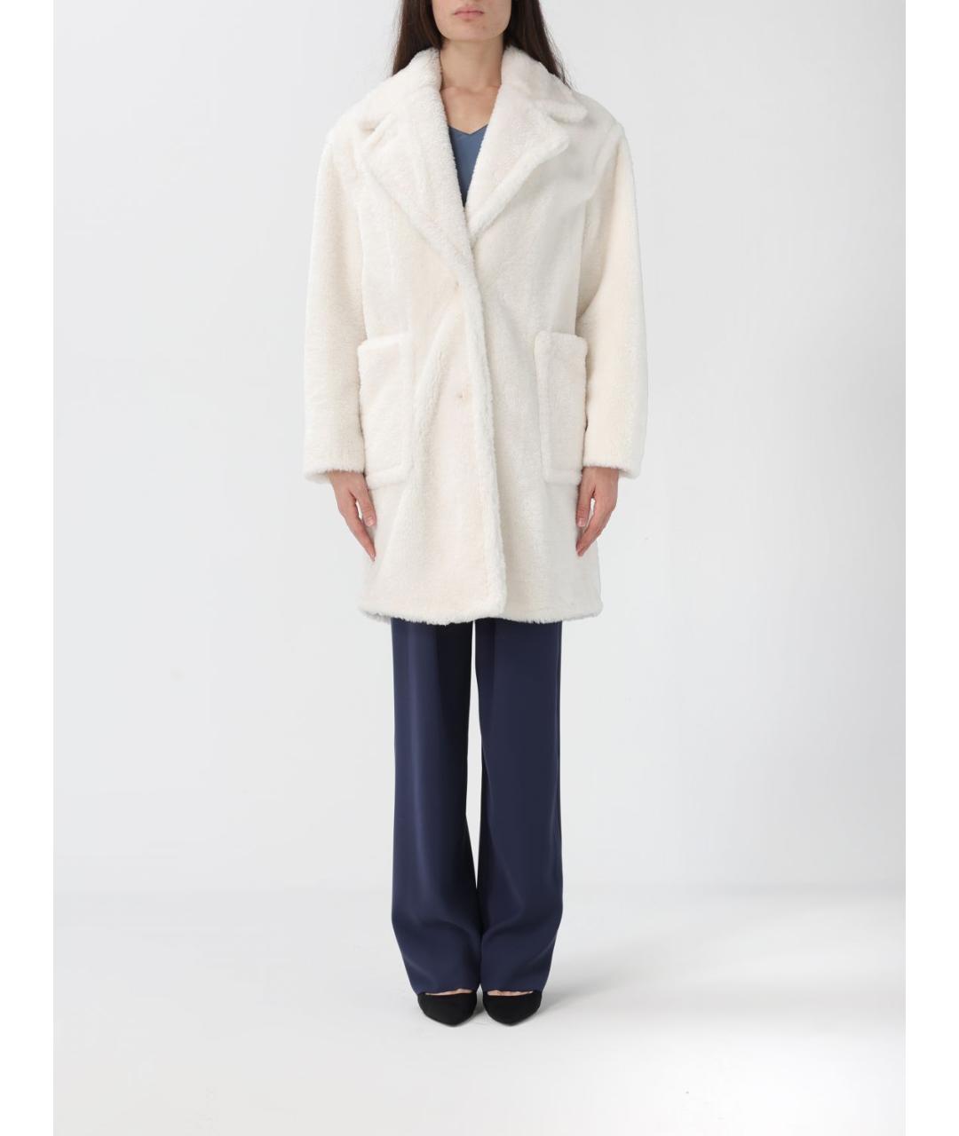 HUGO BOSS Белое полиэстеровое пальто, фото 5