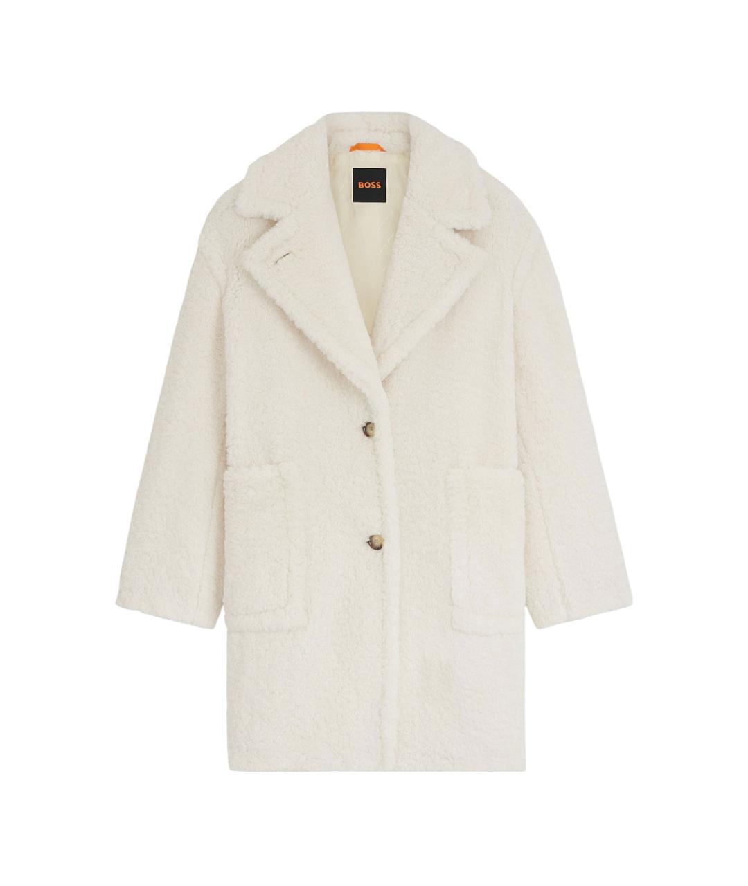 HUGO BOSS Белое полиэстеровое пальто, фото 1