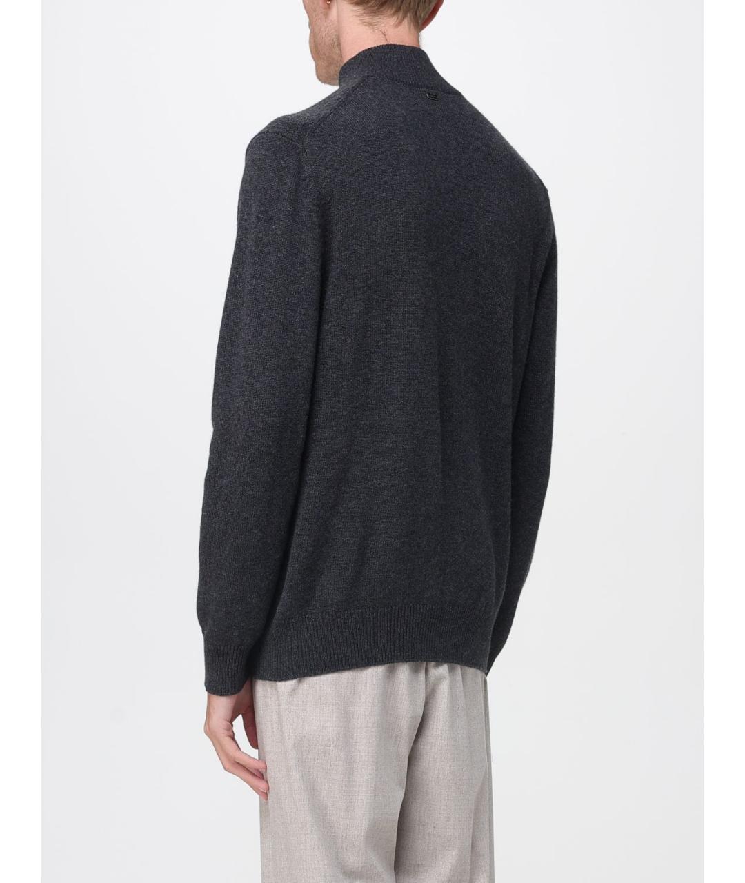 AGNONA Антрацитовый кашемировый джемпер / свитер, фото 3