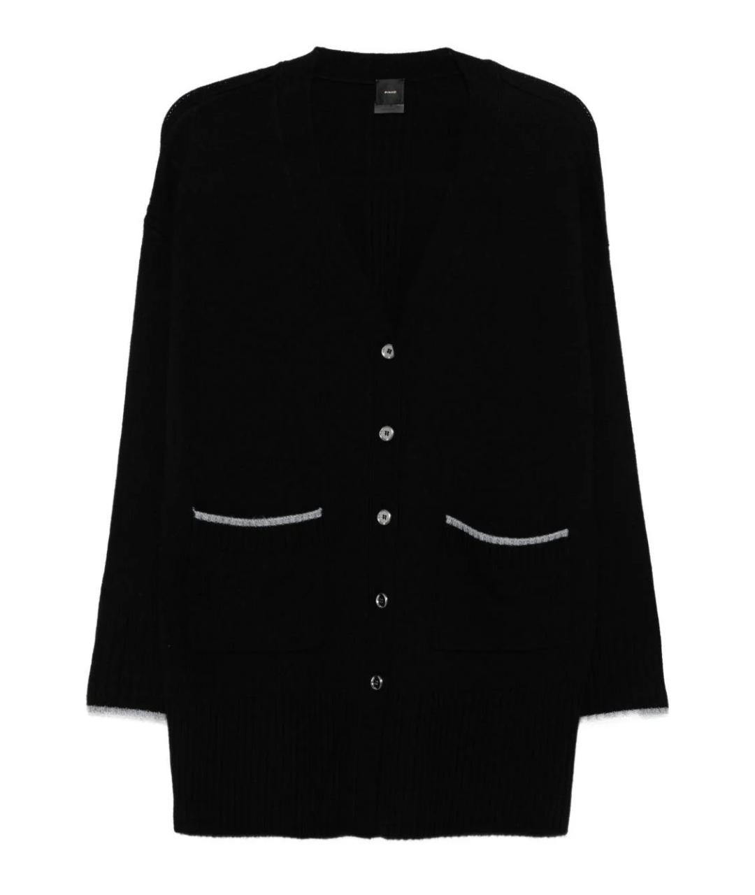 PINKO Черный шерстяной кардиган, фото 1