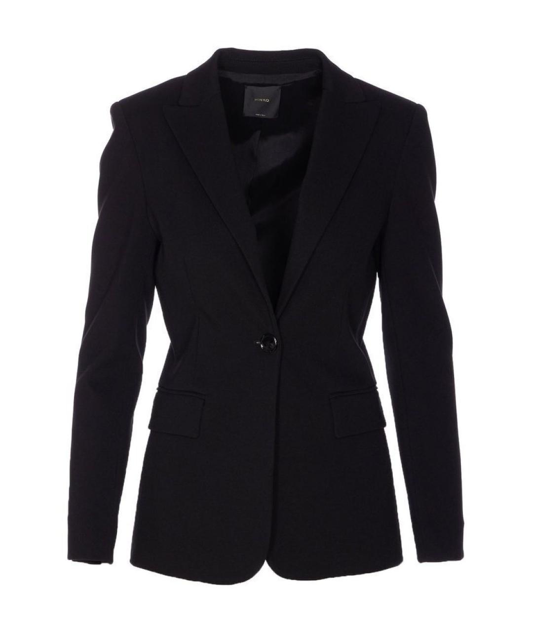 PINKO Черный вискозный жакет/пиджак, фото 1