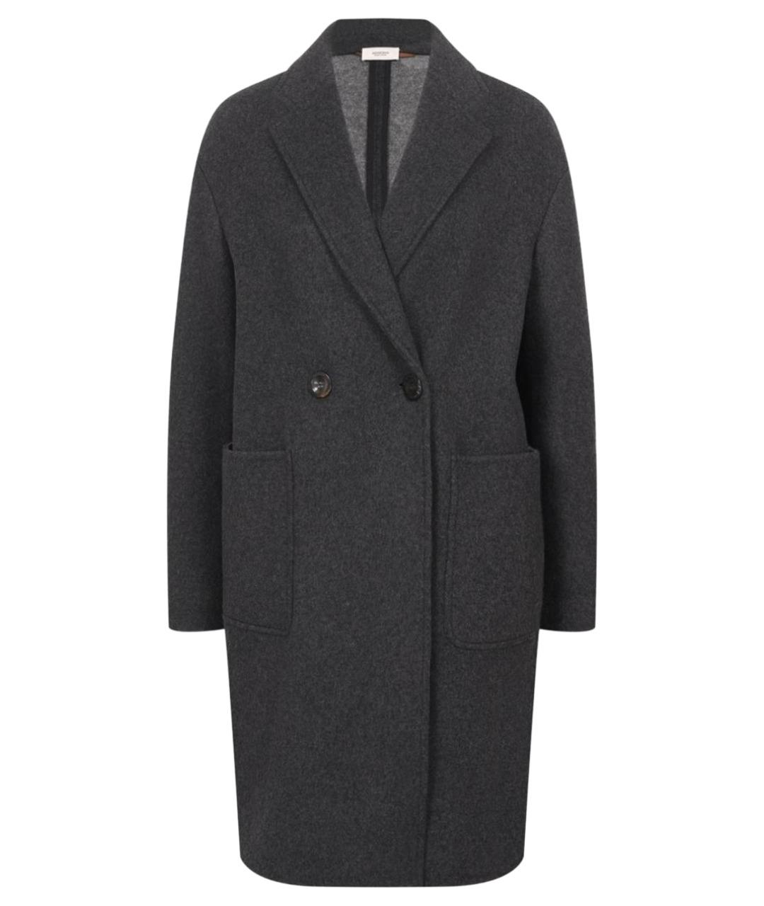 AGNONA Антрацитовое кашемировое пальто, фото 1