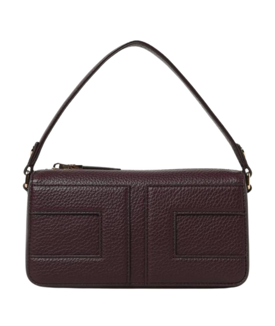 ELISABETTA FRANCHI Бордовая сумка через плечо из искусственной кожи, фото 1