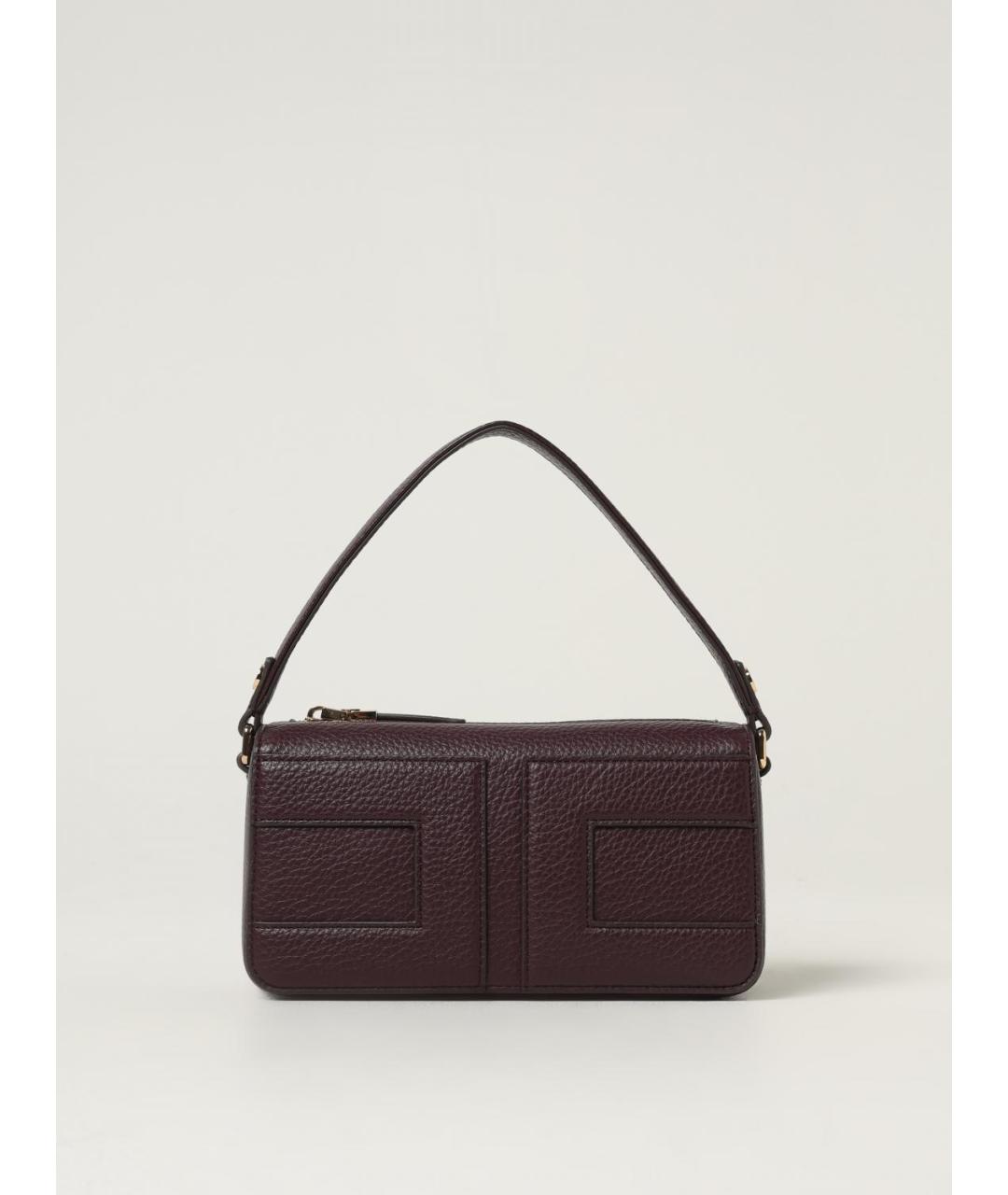 ELISABETTA FRANCHI Бордовая сумка через плечо из искусственной кожи, фото 4