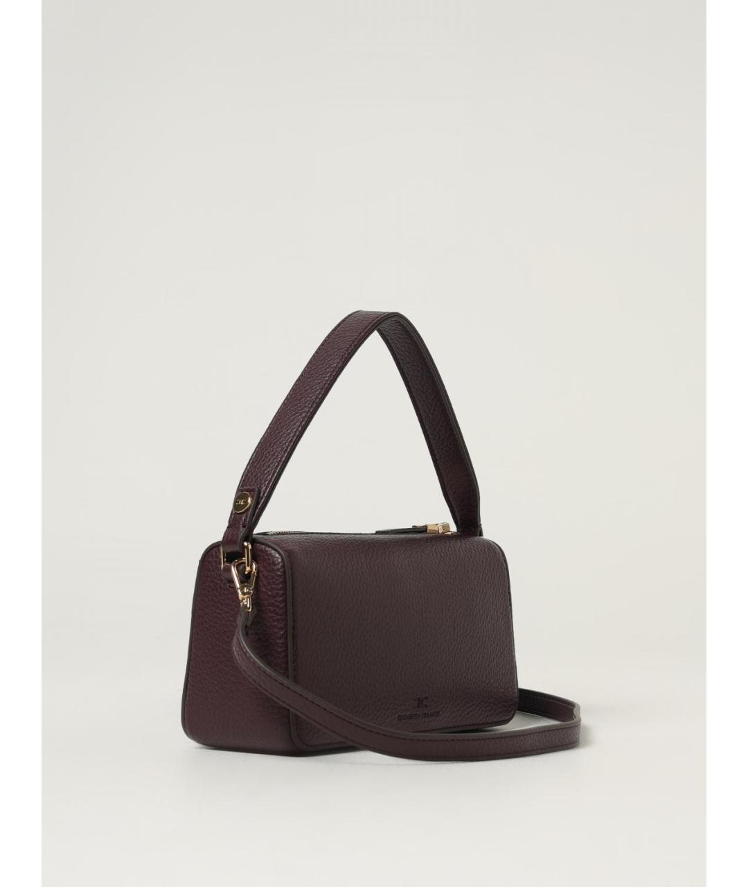 ELISABETTA FRANCHI Бордовая сумка через плечо из искусственной кожи, фото 2
