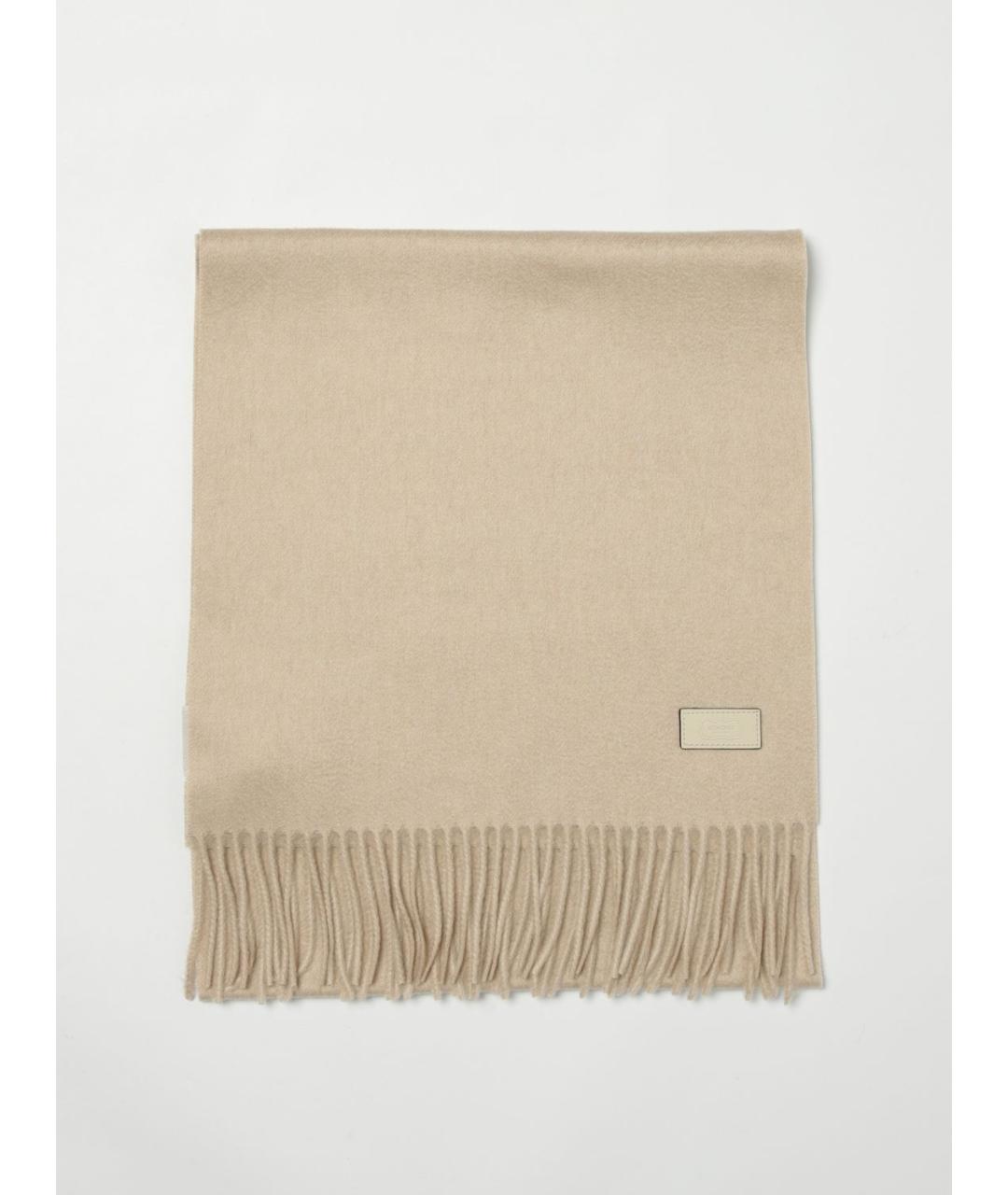AGNONA Бежевый шарф, фото 4