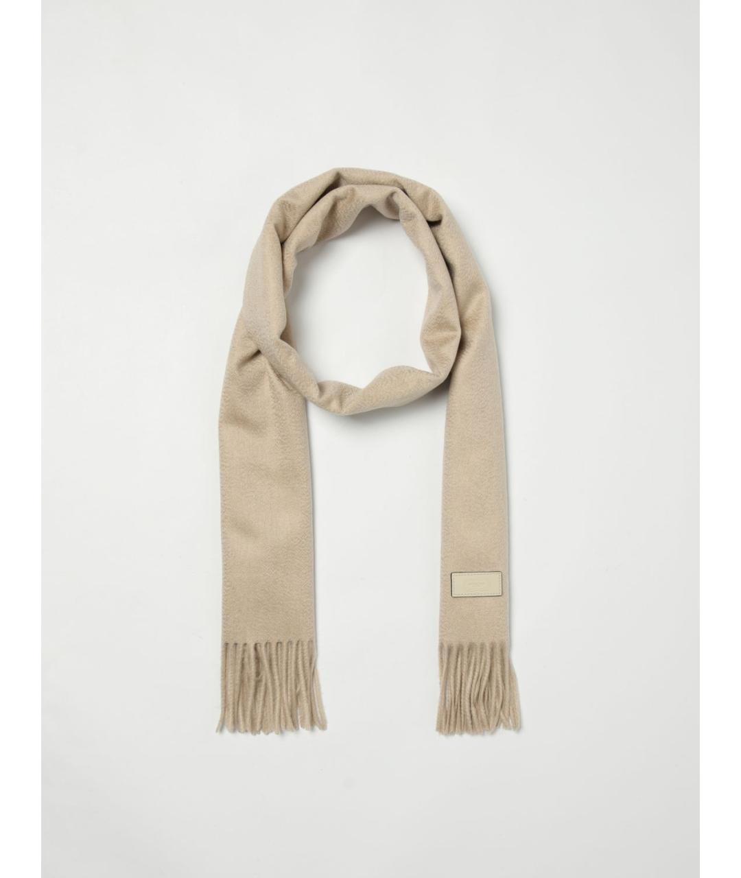 AGNONA Бежевый шарф, фото 2