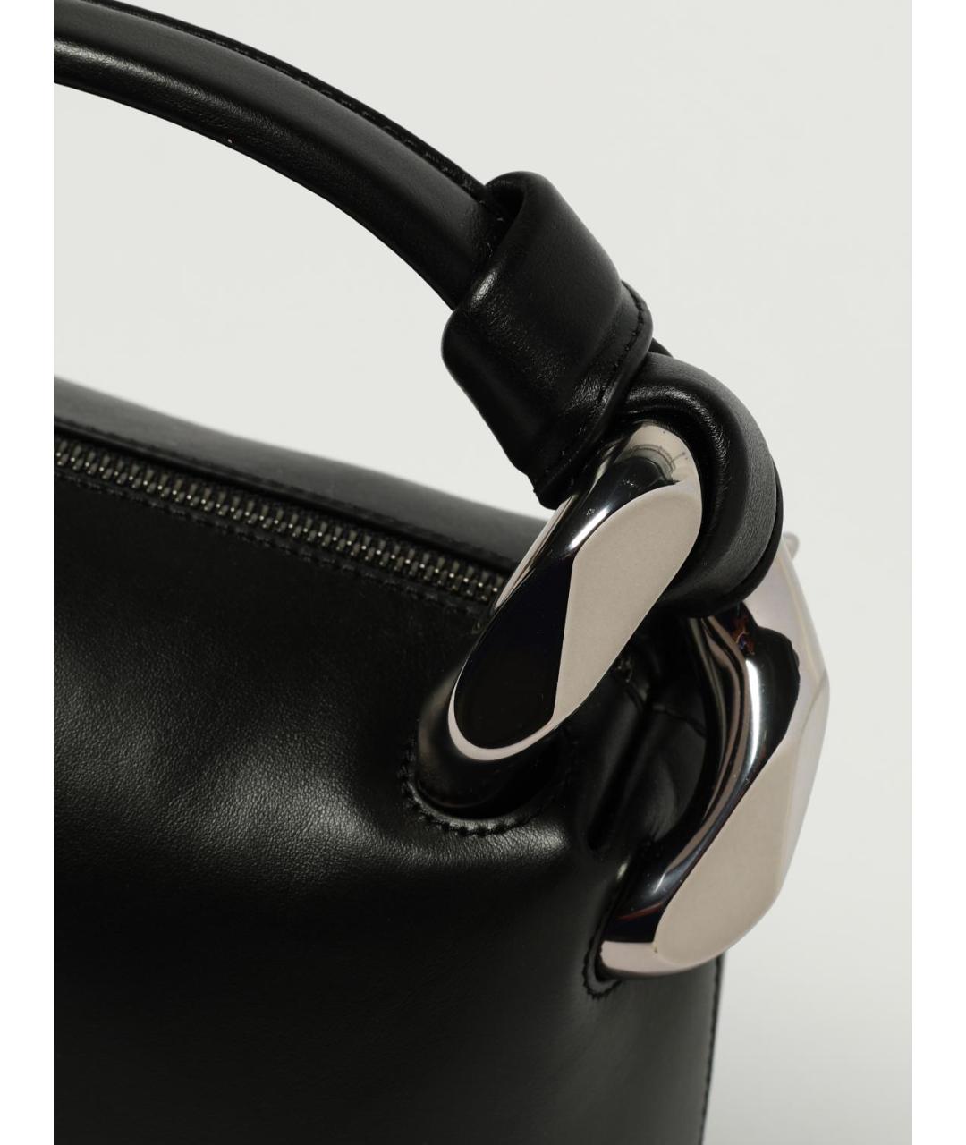 J.W.ANDERSON Черная кожаная сумка через плечо, фото 4