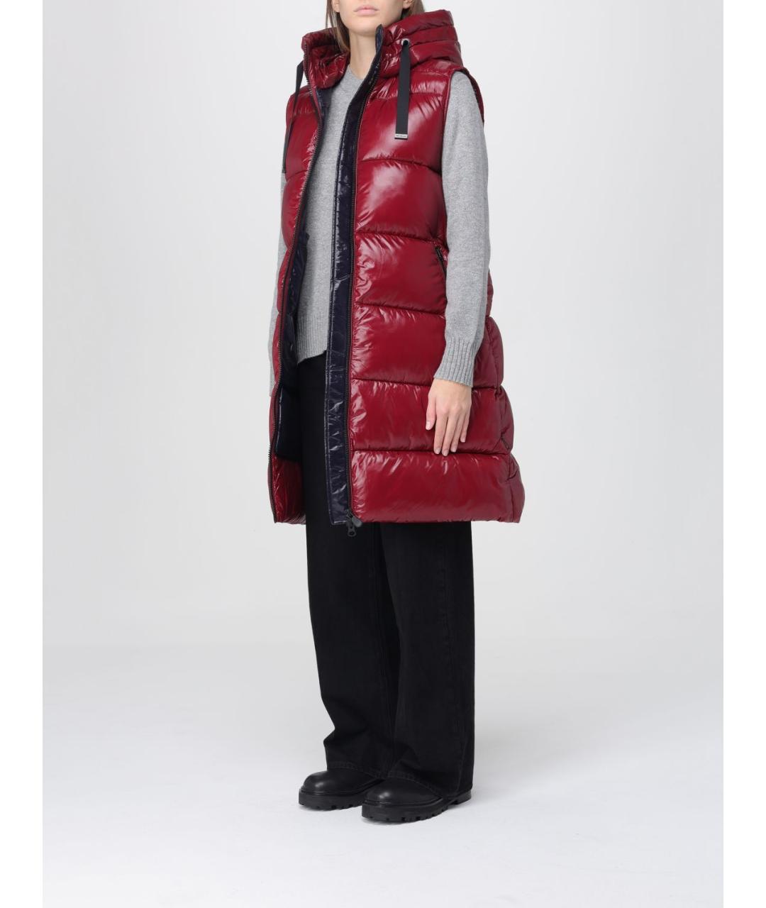 SAVE THE DUCK Бордовый полиамидовый жилет, фото 3